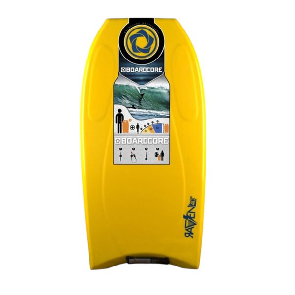 Puslentė BOARDCORE Bodyboard Raven 40 Yellow